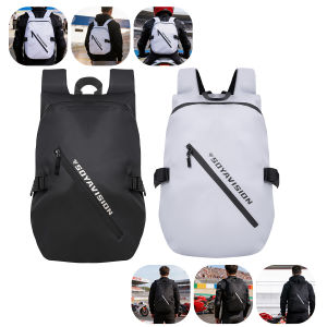 Motorcycle Rider Backpack Outdoor Riding Large Capacity Helmet Bag Leisure Backpack Anti Splashing Reflective Backpack