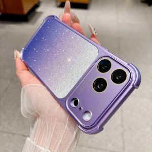 szhaiyu | Luxury TPU Gradient Color Phone Case for IPhone 17 Air 16 15 14 Pro Max 16Pro 17Pro Four-corner Shockproof Protector Cover