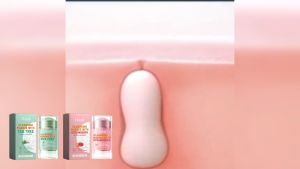 Hoygi Strawberry  Anti Pores & Acne Clay Stick Mask Skin Care Acne Blackhead Remover Green Tea Oil Control Deep Cleansing Solid Mask Smear Mud Film 40g