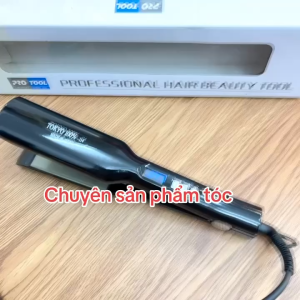 TOKYO 114 - Máy duỗi tóc chuyên nghiệp màn hình hiển thị nhiệt độ cao cấp chống dính và truyền nhiệt tốt có màn hình báo tình trạng bật máy