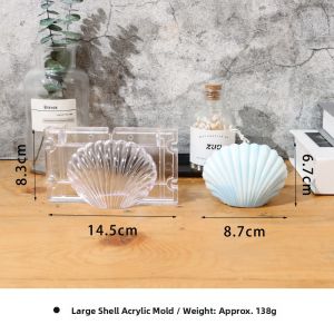 Handmade ACRYLIC Square Ice Flower Candle Materials DIY Candle Making Home Decorative Fragrance Oils Burning Accessories