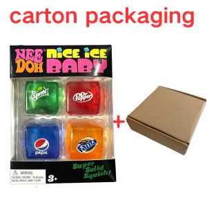 Schylling Rainbow Teenie Nee Doh Stress Balls 6pcs Soft Squishy Toys Anxiety Relief Squeeze Toys For Teenager Calm Mood