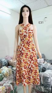 Đầm mango nhiều kiểu free size co giãn tốt lưng sau bo thun có 2 túi