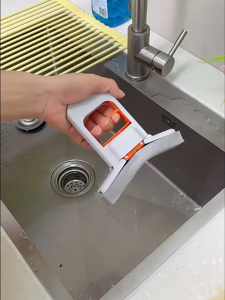 Cây lau bếp mini tự vắt HOMELOVE Cây lau đa năng thông minh đầu bọt biển siêu thấm hút có thể gấp gọn tiện dụng