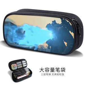 Trendy Titan Monitor Clock Person Sound Person Pencil Case Cartoon Resistant Dirtiness for Children Students Game TV People Male Female