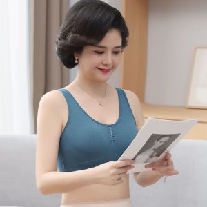 Áo Ngực Nữ Một Mảnh Cỡ Lớn Chống Chảy Xệ Kiểu Vest Tập Thể Dục Cố Định Cốc Liền Thân Cho Phụ Nữ Trung Niên Và Cao Tuổi