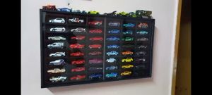 Hotwheels rak 48 slot ( hitam)