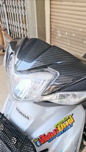 หน้ากากบน W110iLED รุ่นปี 2019-2023 งานเคฟล่า (ลดราคาพิเศษ)