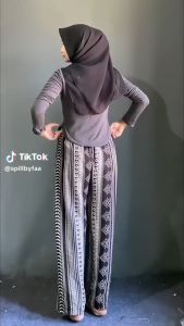 Celana kulot panjang celana hommy kulot rayon premium kulot rayon motif terkini terbaru trendy celana panjang wanita
