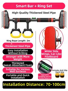Wall-Mountable Pull-Up Bar Fitness Equipment