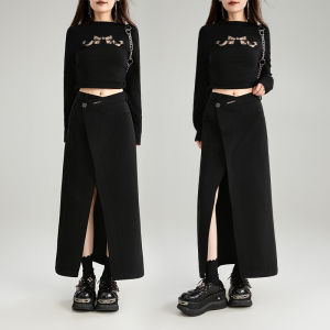 KEIKO | Bows Tie Short Tweed Coat Fall Two-piece Set