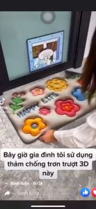 Thảm lau chân 3D  siêu thấm chống trơn mẫu mới phiên bản 2023