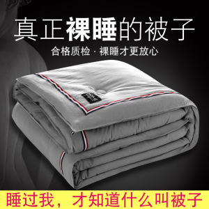 Summer Quilt Winter Quilt Airable Cover Spring and Autumn Sheets Double Thick Thermal Cotton Duvet Space Quilt Student Dormitory Duvet Insert