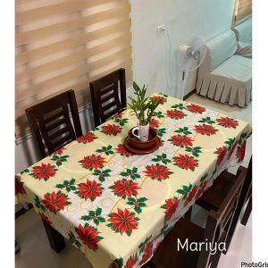 Christmas Table Cloth Washable 4/6/8 Seater Rectangular