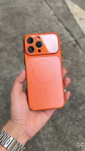 ใหม่รุ่นอัพเกรด เคส iphone 17 กระจกนาโนฝ้า ดูดติดอัตโนมัติ เคสไอโฟนสำหรับ iphone 17 16 15 13 14 pro promax plus เคสหลัง PC แบบแข็งกันตก