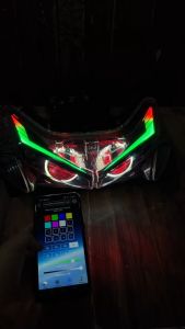 PROJIE BILED ALIS RGB RUNNING AEROX OLD AEROX LAMA LAMPU RUNNING