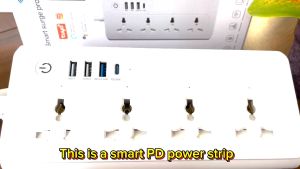 Holakay Wifi Smart Power Strip V2 - Energy Monitoring Surge & Overload Protection 4 AC Outlets 2 USB Ports (1 QC 3.0 2 Type-C) Works with Alexa & Google Home No Hub Required