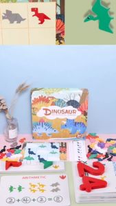 BYJ Dinosaur Mathematical Thinking Ages 3+ Wooden Math Educational Puzzle for Kids