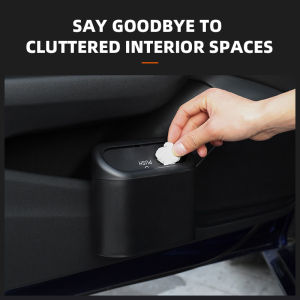 【Free 15pcs Trash bag】Trash Bin Car Dustbin Garbage Organizer Holder Portable Hanging Mini Wastebasket Bin