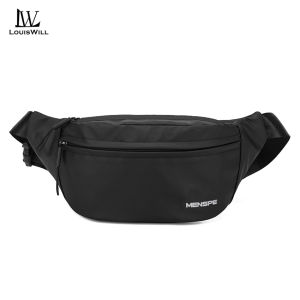LouisWill Mens Waist Bag Sports Chest Bag Crossbody Bag Outdoor Cycling Bag Waterproof Bag Light weight Casual Bag Bag Phone Bag Versatile Fashion Chest Bag Travel Bag