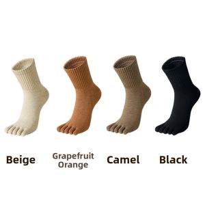 B&C.Room | Cotton Seamless Anti-Odor Slip-Resistant Moisture-Wicking Sport Five-Toe Socks for Women Autumn Winter