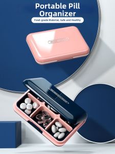MMZECE | Mini Portable Medicine Pill Organizer 3 Meals A Day Drug Sorter