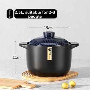 CHIZHIDU | High-Temperature Resistant Dry Boil Sand Pot General Use