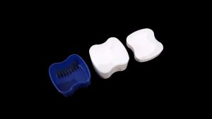 Bathroom Denture Cup Mouthguard Cleaning Container Denture Boxes Bath Dentures Container Denture Box for Travel Retainer