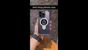 🇹🇭🔥แบรนด์แท้🔥เคสไอโฟน 16 เคสไอโฟน13 พร้อมขาตั้ง เคลือบหรูหราสำหรับ Magsafe พร้อมกระเป๋าใส่ของขาตั้งโลหะสำหรับ เคสไอโฟน iPhone 16 15 14 11 12 13 Pro Max Plus