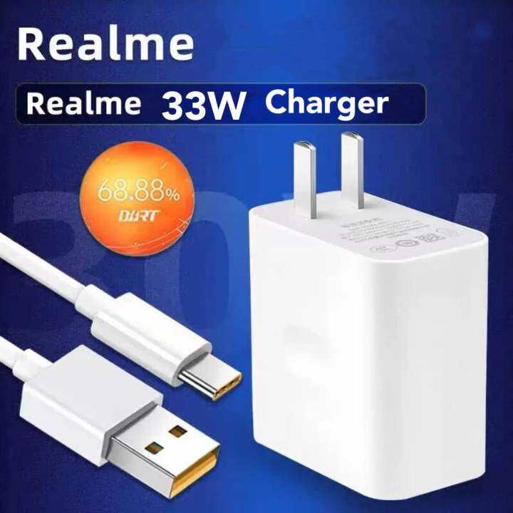 Realme Original Type C Usb Cable 33w Fast Super Dart Charge Real Me 7 8 