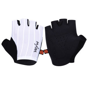 YKYWBIKE Shock Resistant Cycling Double Arrow Integrated Palm Mat Short Finger Gloves Bicycle Sports