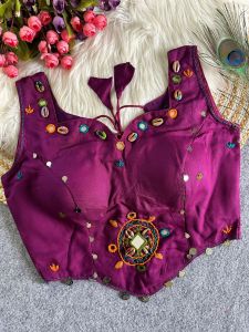 [PREORDER] 2026 SEPT WOMEN READYMADE DESIGNER BLOUSE EMBROIDERY MIRROR WORK | TRADITIONAL INDIAN SAREE BLOUSE | PADDED PARTY WEDDING FESTIVE DEEPAVALI ETHNIC WEAR BLOUSE | TOP FASHION BOLLYWOOD STYLE SHITTA COLLECTION