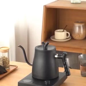 Smart Gooseneck Electric Kettle Pour Over Coffee Tea Temp Control & Hold 1L 304 Stainless SteelMatte Black 110V/220V