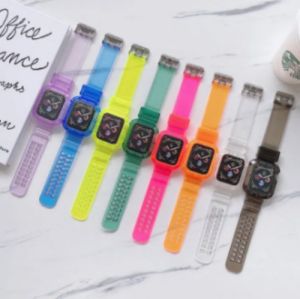 Transparent Silicone Strap for Apple Watch Ultra 3 / Ultra 2 / Ultra 1 49mm 45mm 44mm 41mm 40mm 38mm lWatch Series 11 10 46mm 42mm lWatch Series 9 8 SE SE2 7 6 5 4 3 2 1 Strap Apple Watch Transparent Silicone Strap Band