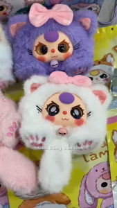 Túi Mù Bé Ba Baby three Mèo Lady Bag - mắt ngẫu nhiên hàng VN BB3 mèo custom có khóa kéo búp bê nhồi bông quà tặng cho