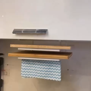 ✳️TSG65✳️ Carbon Steel Cutter Board Holders Over Kitchen Cabinet Towel Bar Storage Organizer Cutter Board Storage Rack Cabinet Hanger Kitchen Towel Holder Door Hanger Hook Cabinet Door Hanging Rack Kitchen Hand Towel Hanger