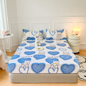 SUNLIGHT HOME Multi Patterned BedsheetBreathable Bed SheetSoft Fitted SheetMattress ProtectorComfortable Mattress Cover(No Pillow Case)