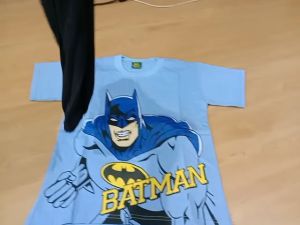 Setelan Kaos Anak Laki-Laki Lengan Pendek & Celana Jumbo Bergambar Karakter