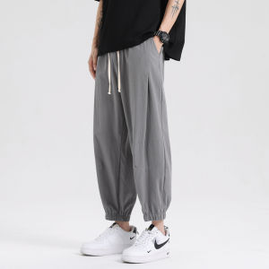 Quần Short Nam Mùa Hè Mỏng Cotton Nguyên Chất Quần Dài Tám Điểm Quần Dài Thường Ngày Rộng Rãi Quần Dài Bảy Điểm