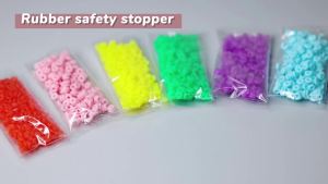 250pcs/lot Multicolor Select Rubber Safety Stopper Silicone Beads Fit European Original Fine Charm Bracelets & Necklaces