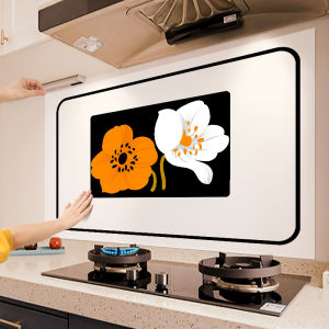 Miếng Dán Tường Nhà Bếp Chống Dầu Chống Thấm Nước Chịu Nhiệt Độ Cao Tự Dính Miếng Dán Bếp Từ Máy Hút Mùi Trang Trí Nhà Cửa PVC Họa Tiết Hoạt Hình