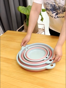 Collapsible Basin Portable Cleaning Bucket Foldable Travel Camping Fishing Multifunctional Basin