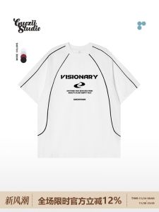 Áo Thun Nữ Tay Ngắn Guozii Phong Cách Mỹ Cổ Điển Thiết Kế Ghép Nối in Chữ Cotton Thường Ngày Cỡ Lớn Thoải Mái Mùa Hè