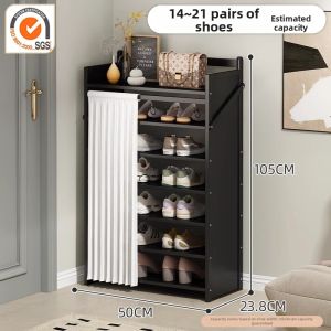 Install-free Folding Multi-layer Space-saving Shoe Rack