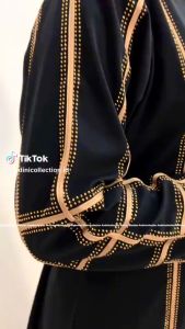 Andinicollection Abaya Hitam Gamis Jetblack 506 Remaja Muslim Mewah Lebaran