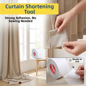 No-cut No-iron Curtain Length Adjuster Hemming Tape