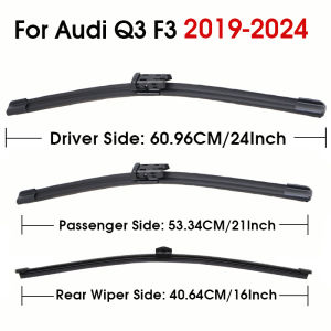 24"+21"+16" For Audi Q3 F3 2019-2024 Front & Rear Wiper Blades Set Car Wiper Blade Windscreen Auto Wiper Blades