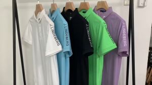 J. Lindeberg Golf Ngắn Tay T-Shirt Người Đàn Ông Của Mùa Hè Thoải Mái Thể Thao Polo Áo Sơ Mi Golf Quần Áo Người Đàn Ông Của Nhanh Chóng Khô Jersey #2301