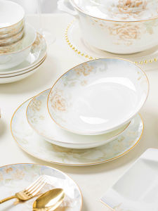 mornenjoy | Elegant Luxurious Ceramic Dinnerware Set