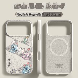 pinsai | Cute Disney Phone Case Liquid Silicone Magnetic Ultra Thin